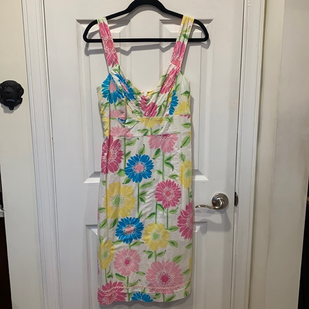 Lilly Pulitzer White Cabana Floral Dress